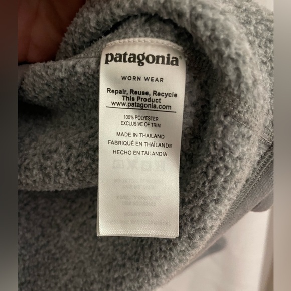 Patagonia Women’s 1/4 Zip Fleece Marbled Grey - Picture 3 of 6